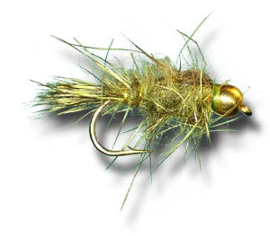 fishing tackle for home fishing-Solitude Bead Head Hare’s Ear Olive