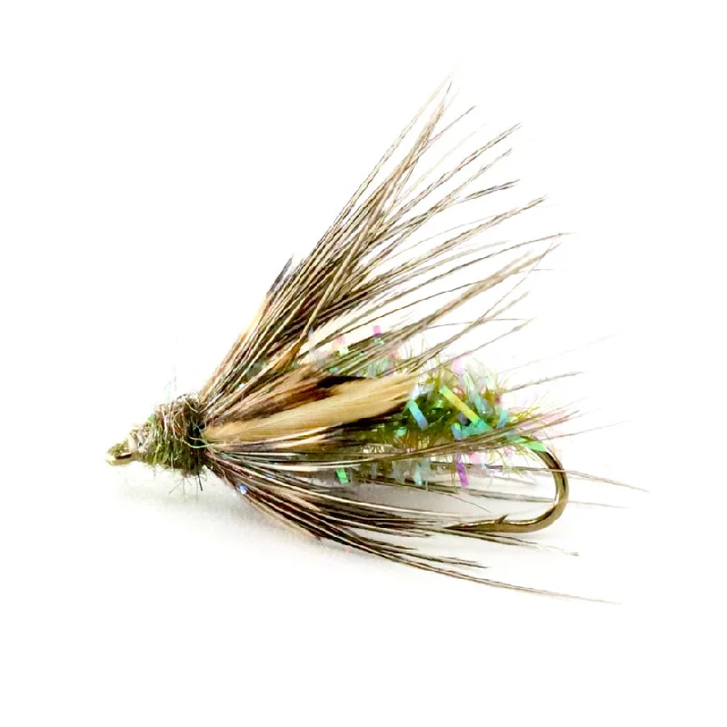 fishing line spooling-Sedge Pupa Olive