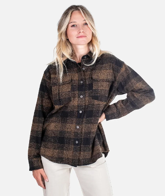 fishing bait for camping fishing-Women's Anchor Flannel