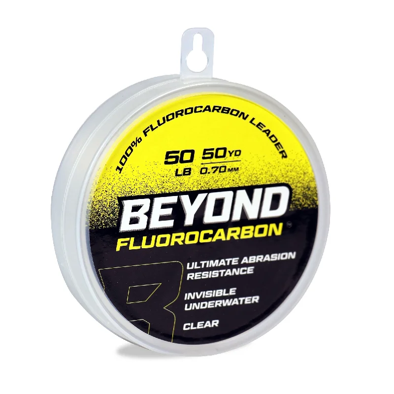 fishing knots for carp fishing-Beyond Fluorocarbon Leader Material 50YD  Clear