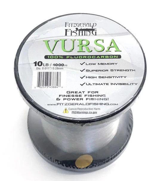 fishing bait for ice fishing rods-Fitzgerald Vursa Fluorocarbon Bulk Spool