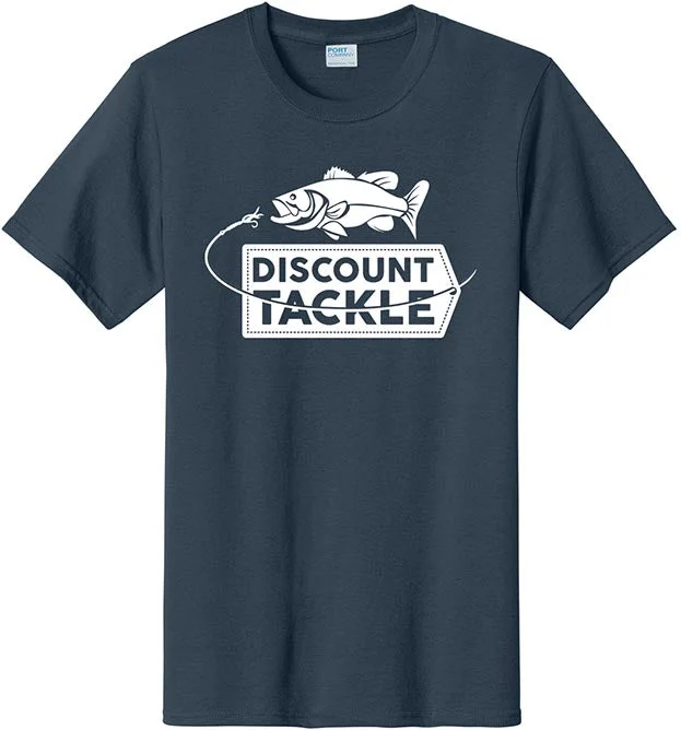 fishing tackle for freshwater trolling-Discount Tackle Logo T-Shirt