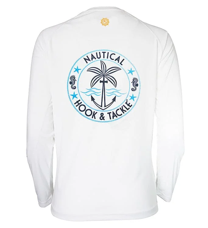 fishing hooks for saltwater-Women's Nautical L/S UV Fishing Shirt