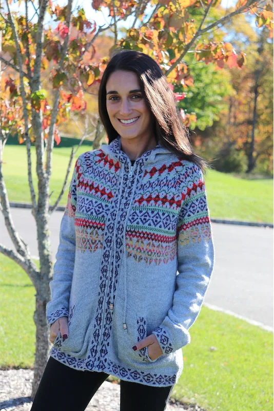 artificial lures for bass-Women`s Chachani Full Zip Hooded Sweater