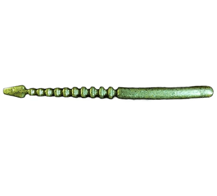 catfish fishing rods-GREEN PUMPKIN <br>4" DRAGON TAIL <br>10-Pack