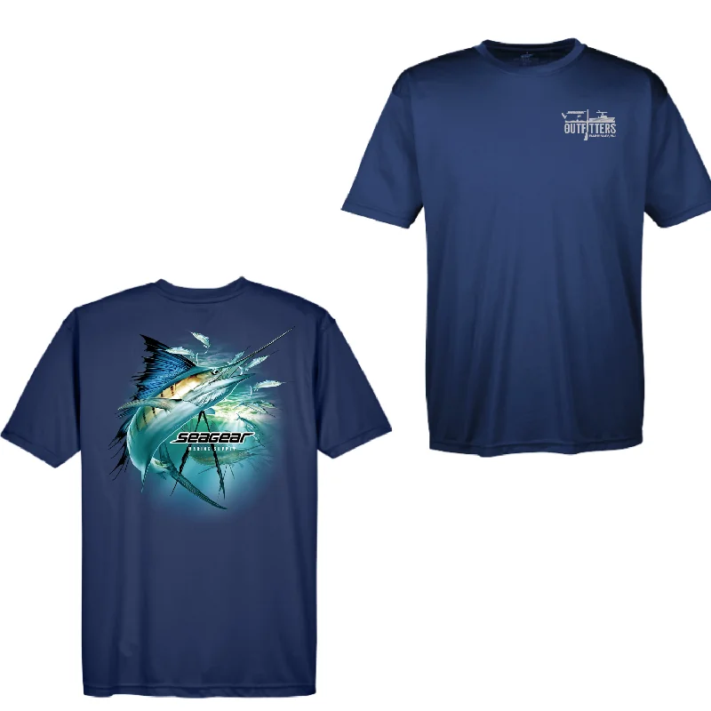 spinning reels for trout-Sea Gear Outfitters - Sailfish Short Sleeve Sun Shirt