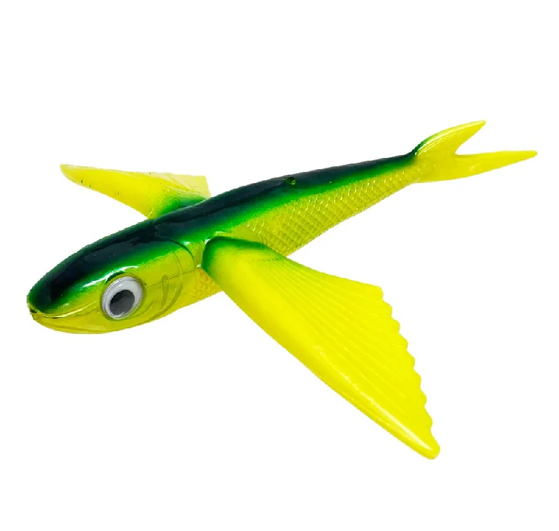 trout fishing bait-Buku Flying Fish Teaser Green