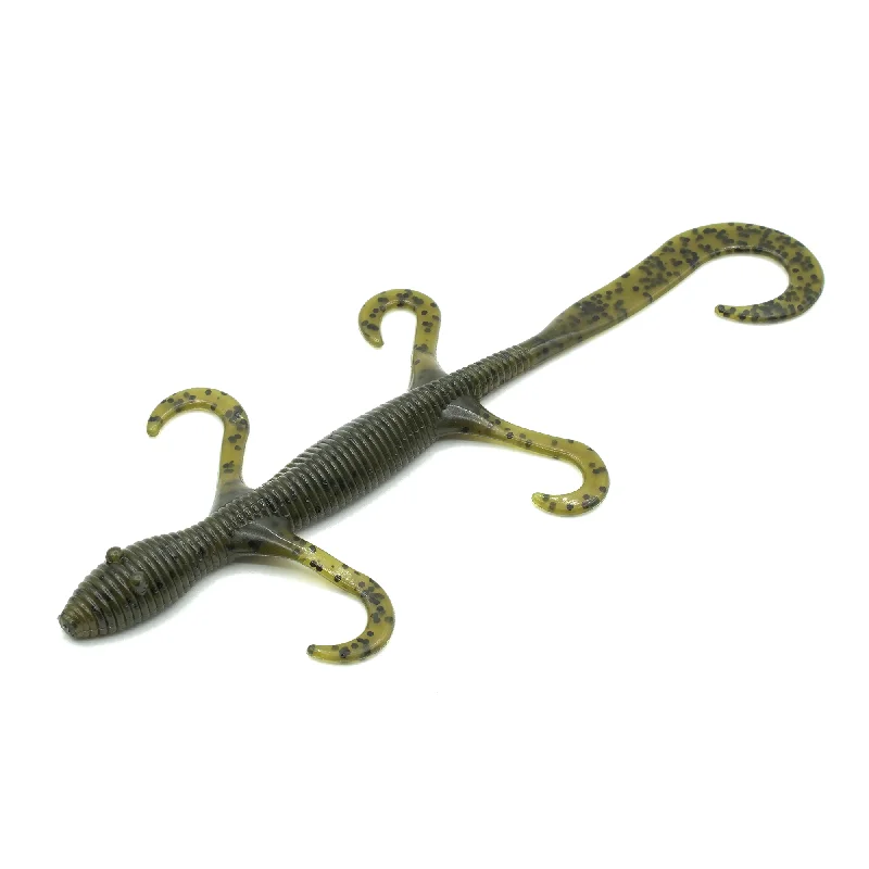 artificial lures for car fishing-LIZARD - Green Pumpkin