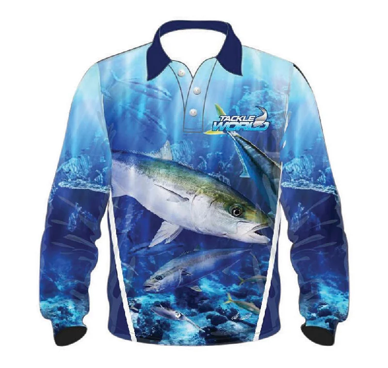 fishing bait for freshwater-Tackle World Angler Series Kingfish Adults Fishing Shirt